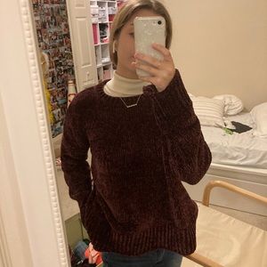 Purple Velour/Velvet ALTAR’D STATE Comfy Sweater